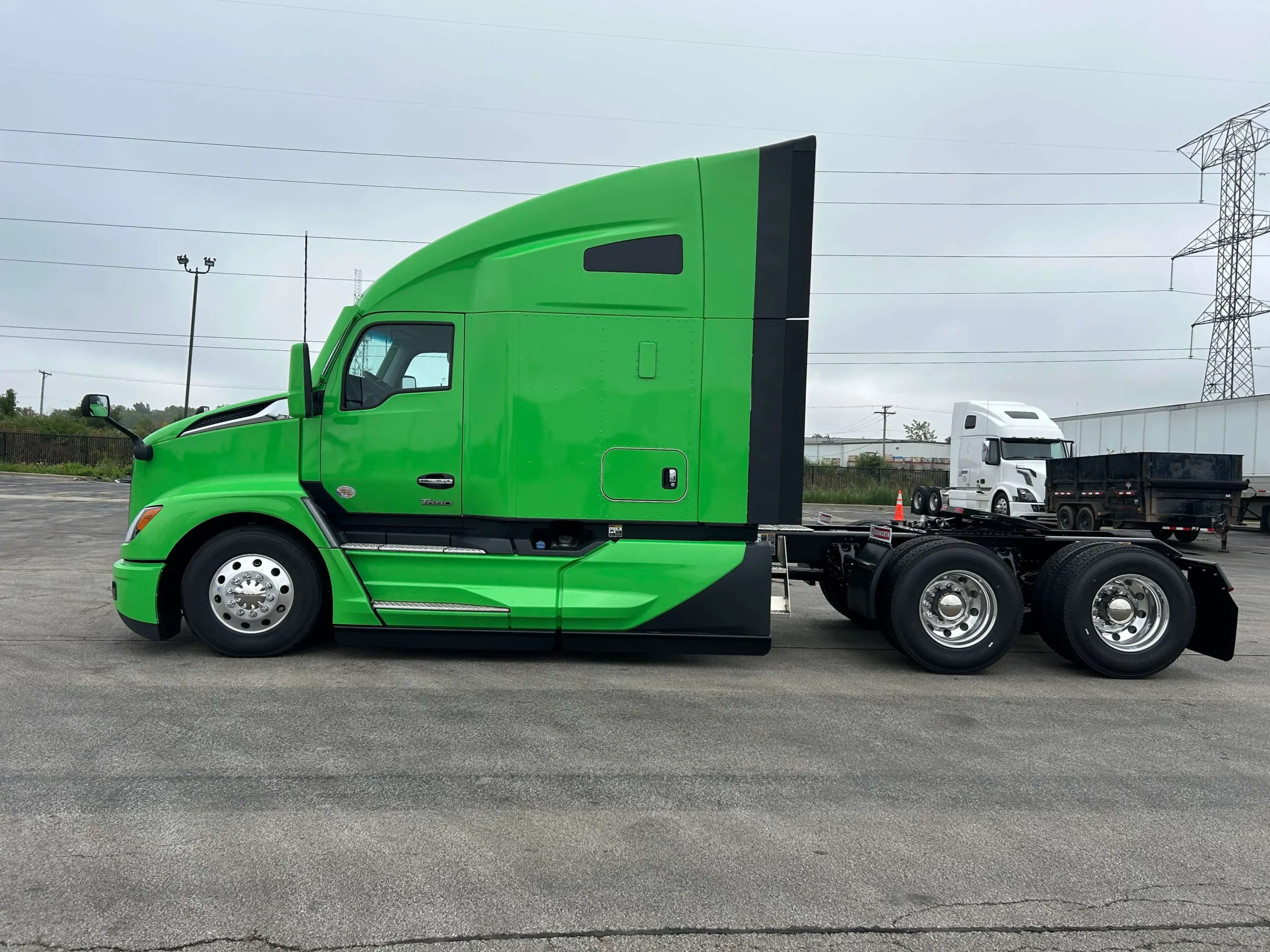 Flatbed loaded truck